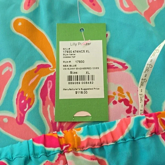 NWT XL Lilly Pulitzer strapless top - Picture 3 of 7